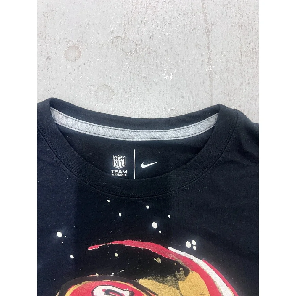 Nike NFL San Francisco 49ers T-Shirt Mens Large Black Graphic Print Football